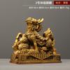 Wangcai NAFU Kirin un par de Kirin de cobre macho y hembra decoración para sala de estar en casa tienda oficina escritorio decoraciones de cobre