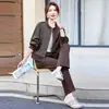 Conjunto de Moda Outono 2025 para Mãe, Novo Conjunto Esportivo Casual com Capuz para Mulheres de Meia-Idade e Idosas, Conjunto de Duas Peças