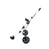 Carrito de golf de dos ruedas para cabello liso, carrito para pelotas, carrito de almacenamiento plegable y carrito para bolsas de golf.