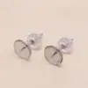 Acessórios DIY 925 Cera de Abelha Jade Brincos Brincos Brincos 3mm-8mm Bandeja Agulha Tigela Agulha Pérola Joias