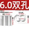 Manguito de Aluminio para Cable de Acero Redondo Ovalado de Doble Agujero, Cabeza de Abrazadera de Doble Agujero, Hebilla de Aluminio, Figura 8