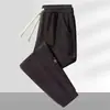 Pantalones de pana para hombre, estilo jogger de otoño e invierno, pantalones deportivos de moda, pantalones deportivos para jóvenes, pierna recta holgada, pantalones forrados de polar para niños