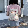 Mochila con Cordón de Dibujos Animados de Conejito Retro Original Bolsa de Lona de Gran Capacidad para Mujer Nueva 2025 Mochila de Viaje para Estudiante