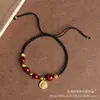 Pulsera de dragón de cinabrio año nuevo 2023 para mujer año de nacimiento cuerda roja tejida a mano cuerda de mano estilo étnico simple