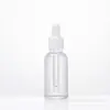 Botellas de vidrio transparente para aceites esenciales al por mayor transfronterizas con gotero de goma 5-120ml dispensador de aceite esencial gotero botellas de vidrio vacías