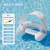Cama inflável flutuante para água com dossel removível, sofá flutuante para exterior, alta flutuabilidade, assento flutuante inflável para adulto para uso no mar