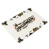 Serie de Halloween Transfronteriza Tela Cuadros Manteles Individuales, Manteles Individuales, Sala de Estar, Mesa de Comedor Occidental, Decoración de Cafetería, Aislamiento Térmico Personalización