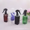 Botella pulverizadora pequeña con forma de ratón, botella pulverizadora cuadrada de 200 ml, botella pulverizadora de alcohol, botella pulverizadora de presión manual, regadera, botella de tónico de 200 ml
