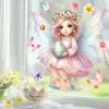 Los Pegatinas Electrostáticas de Pascua Más Vendidas de Amazon Mariposa Linda Ángel de Ensueño Pegatinas Decorativas Ventana de Sala de Estar Pegatinas Impermeables