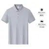 Camisa polo de trabajo lavable a medida con cuello camisero, manga corta, transpirable y absorbente de sudor, para empresa, con estampado de logotipo