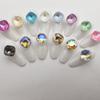 Arte de Unha Mocha Diamante 8*8 Alta Qualidade Quadrado Grosso Joias para Unha Diamante Unha Diamante Decoração Diamante Vidro de Cristal Diamante Diamante de Forma Especial Diamante Brilhante