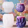 Molde de Vela Perfumada de Lavanda Sabão Artesanal Gesso Ornamento Bolo Mousse Forma de Assar