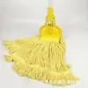 Mopa de algodón al por mayor de fábrica, mango de varilla de hierro, hilo de algodón, mopa de plástico, mopa