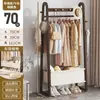 Perchero de pie para dormitorio, tendedero para ropa, tendedero para habitación, madera maciza, para colocar la ropa por la noche, uso en interiores del hogar