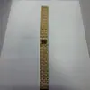 Adecuado para Apple Watch Correa de Reloj de Tres Piezas Incrustada de Diamantes iWatch Se Cadena de Reloj de Metal Venta al por Mayor