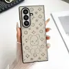 Funda Protectora Plegable de Oso Violento de Dibujos Animados de Gama Alta para Teléfono Móvil Samsung Zfold3 Zfold6 Modelo de Negocios a la Moda