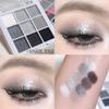 Paleta de sombras de ojos de nueve colores color té con leche color tierra FAMOTY mate suave asequible marca nicho para estudiantes perla otoño e invierno