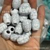 Contas Redondas de Dois Tons com Furo Grande Atacado Acrílico Oval Grande Furo Contas Soltas Acessórios para Pulseira DIY Acessórios para Corda de Cabeça