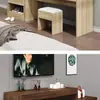 Quarto padrão de hotel, conjunto completo de rack para TV, projetado para quartos de hóspedes, rack de TV simples, adequado para apartamentos e pousadas, mesa retangular longa