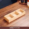 Prato Quadriculado Estilo Japonês Jiugongge para Fondue com Prato de Servir Mesa de Churrascaria Utensílios de Mesa Bambu para Molho Frutas Dim Sum