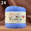 Ovillo de Hilo de Algodón Puro para Niños y Bebés, Hilo de Algodón Orgánico para Tejer a Mano, Kit de Ganchillo para Suéter DIY