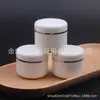 Frasco de Cera para Cabelo 40g, Pote de Creme com Borda Dourada, Frasco Dosador de Creme para Máscara Capilar 40ml, Frasco de Creme Facial com Borda Prateada, Frasco de Creme para Mãos