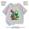 Camiseta infantil Super Mary Mario, ropa de manga corta para niños, camiseta de verano de media manga para niños.