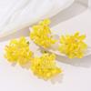 Simulação de três pequenas orquídeas acessórios decorativos diy decoração de grampo de cabelo flor de seda pequena fresca caixa de flores decorativa de casamento