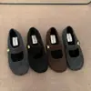 Primer Encuentro Ji Gris Retro Correa Única Mary Jane Birkenstock Zapatos Otoño Invierno Cálidos Zapatos de Algodón Planos Zapatos de Mujer Mocasines