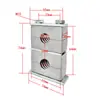 Abrazadera de tubo de aleación de aluminio de alta resistencia Abrazadera de fijación de abrazadera de tubo de doble capa superior e inferior Soporte relacionado con tubería de agua Abrazadera de tubo de doble capa de aleación de aluminio