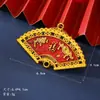 Adornos de Lingotes Festivos Chapados en Oro del Festival de Primavera, Suministros de Interior con Caracteres de Fortuna y Bendición de Año Nuevo, Accesorios Dorados para el Hogar, Colgantes para Plantas en Maceta