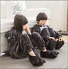 Nova temporada popular treinamento de dragão meninos e meninas outono e inverno flanela animal de desenho animado macacão peça única pai-filho roupa de casa atacado