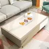 Mantel para mesa de café, no lavable, impermeable y a prueba de aceite, mantel para mesa de comedor de sala de estar, lujo ligero, sensación de alta gama, mantel de vidrio suave, mantel para mesa de café del hogar
