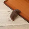 Pente de Sândalo Dourado de Dentes Largos para Modelagem de Cabelo, Pente de Madeira Grande de Dentes para Uso Doméstico, Pente de Madeira Personalizável para Barracas de Mercado