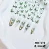 Celebridad de Internet Más Vendidos Retro Azul Brillante Arena Movediza Mariposa Pegatinas para Uñas con un Toque de Lujo de Alta Gama y Pegatinas para Uñas de Mariposa en Relieve