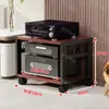 Rack de Amplificador para Casa Espaçamento Ajustável Pés Móveis Multifuncionais para Alto-falantes Suporte Gabinete de Amplificador Rack de Equipamentos AV
