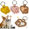 Chaveiro em Forma de Coração para Pelos de Pet Coletor Portátil de Pelos de Cachorro Nova Etiqueta de Coleira para Pet Pingente Comemorativo
