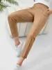 European and American Women's Fashion Cross-Border Casual Long Pants with Drawstring Elastic Waist Solid Color Harem Pants Amazon Temu Hot-Selling Women's Pants