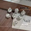 Pedrería para Uñas, Pedrería Apilada, Productos Terminados, Pedrería de Flor de Cristal Transparente Brillante, Forma de Almohada, Cuadrado, Caramelo de Hielo, Pedrería Apilada de Cristal Huevo de Paloma