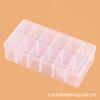 Caja de Componentes Modulares Engrosada de 12 Compartimentos Caja de Material Plástico Accesorios para Planificador Papelería Caja de Rejilla y Cinta Caja de Almacenamiento