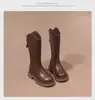 Botas para Niñas 2026 Nuevas Botas Largas de Otoño e Invierno Botas Largas Infantiles Botas de Invierno para Niñas Botas Martin de Cuero de Caña Alta con Forro de Felpa