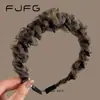 Diadema de Malla para Mujer, Cara de Calavera Alta, Pinza para Lavado de Cara, Diadema 2025 Nueva, Elegante, Moderna, Presión para el Cabello, Antideslizante, Accesorios para la Cabeza