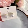 Pendientes Cuadrados Geométricos de Perlas Estilo Retro Francés para Mujer, Estilo Nuevo, Diseño Elegante, Pendientes Sencillos y de Alta Gama