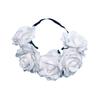 Venta Caliente Transfronteriza Europa y América 5 Guirnalda de Flores de Rosa Fiesta Navideña Flor Artificial Banda para el Cabello Nupcial Accesorios para el Cabello Festivos