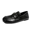 Zapatos Planos para Mujer 2026 Verano y Otoño Nuevo Estilo Coreano Versátiles Slip-On Uso Bidireccional Mocasines Boca Baja Suela Suave Piel Suave