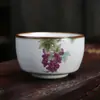 Caneca Jianzhan da Fornalha Ru Caneca de Chá Caneca para Degustação de Chá Padrão Rachado Pode Ser Cultivado Caneca Única Caneca do Anfitrião Tigela de Chá Caneca de Chá Gongfu Presente de Festival
