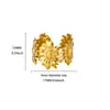 Anillo Versátil Geométrico de Alta Gama Nuevo Elegante Diseño Minimalista Hebilla de Cinturón Simple Personalidad Tendencia Fresco Anillo para Mujer