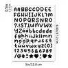 Pegatinas de letras en inglés de 0.5 pulgadas, tamaño pequeño, para decorar tarjetas de felicitación, materiales de scrapbooking y pegatinas de letras para álbumes de recortes