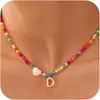 Collar Elegante de Cuentas Transfronterizo Europeo y Americano Moda 26 Letras Collar Joyería de Cuentas Fiesta de Niñas Fiesta Versátil