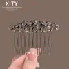 Nuevo Peine para el Cabello con Pedrería Estilo Coreano para Mujeres, Herramienta de Peinado de Alta Gama y Elegante, Accesorio para Fijar el Cabello Lateral